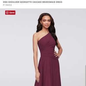 David's Bridal bridesmaid dress Wine color size 20